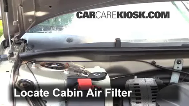 2003 Buick Regal LS 3.8L V6 Filtro de aire (interior) Cambio